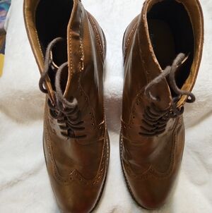 Goodfellow & Co Brown Leather Chukka Wingtip Boots